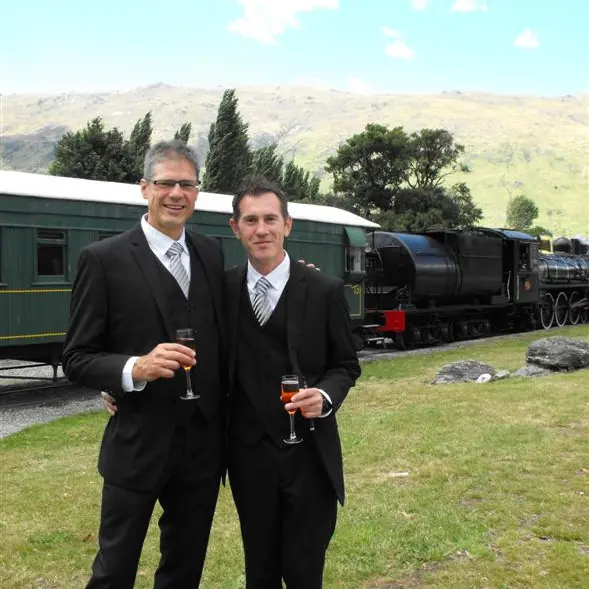 New twist on wedding train