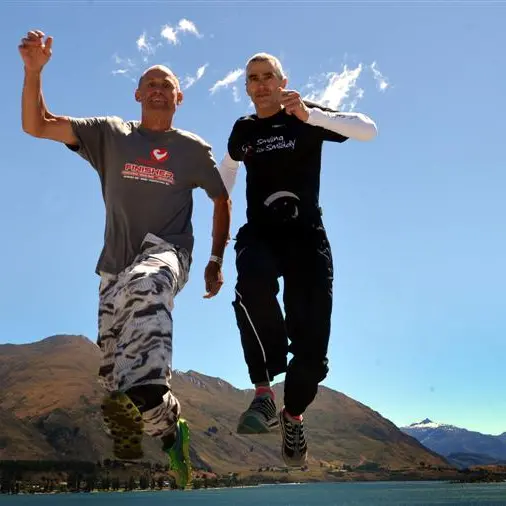 Dedicated pair of competitors tri, tri again