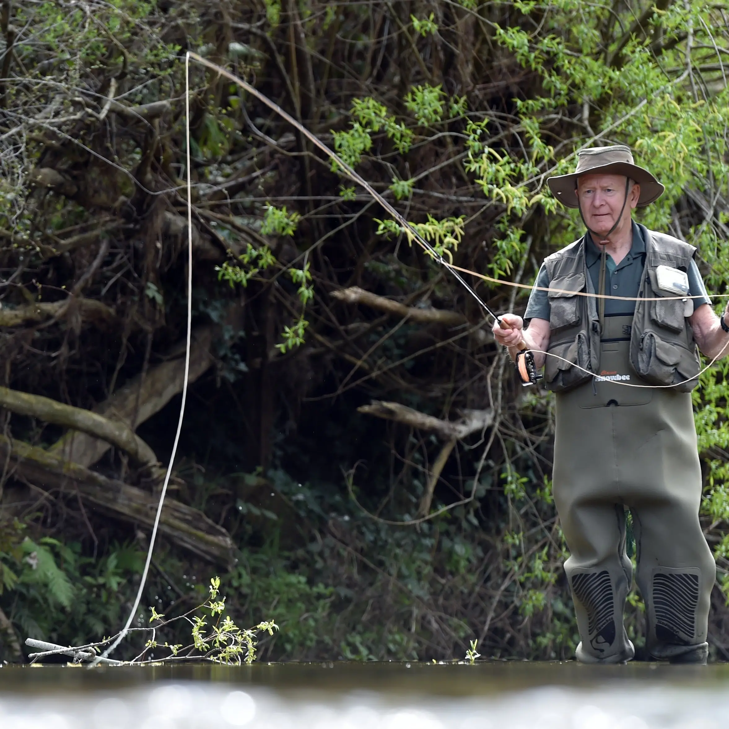 If you can’t see trout, they can’t see you