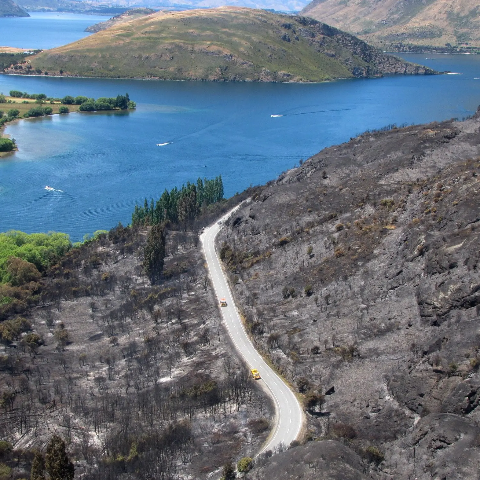 Massive Wanaka blaze mostly contained