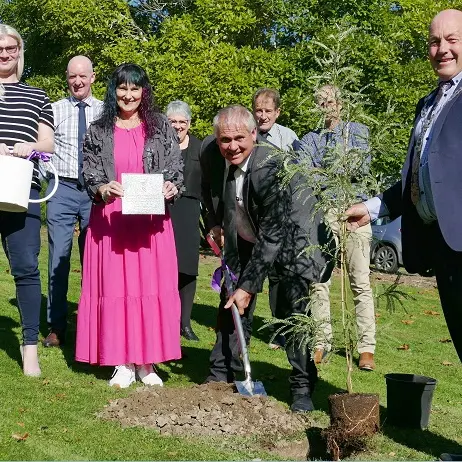Kowhai tree planted to mark coronation