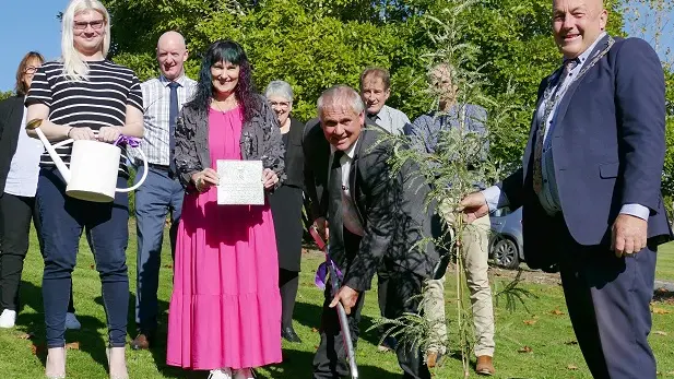 Kowhai tree planted to mark coronation