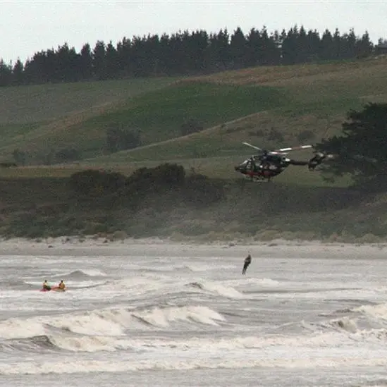 Chopper plucks man from sea