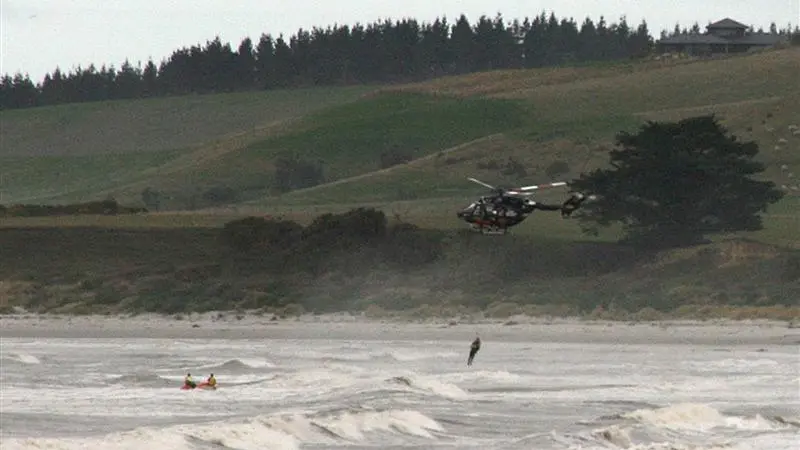 Chopper plucks man from sea