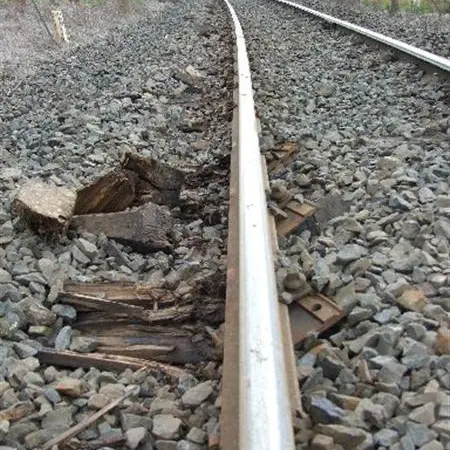 Crews work to repair rail line