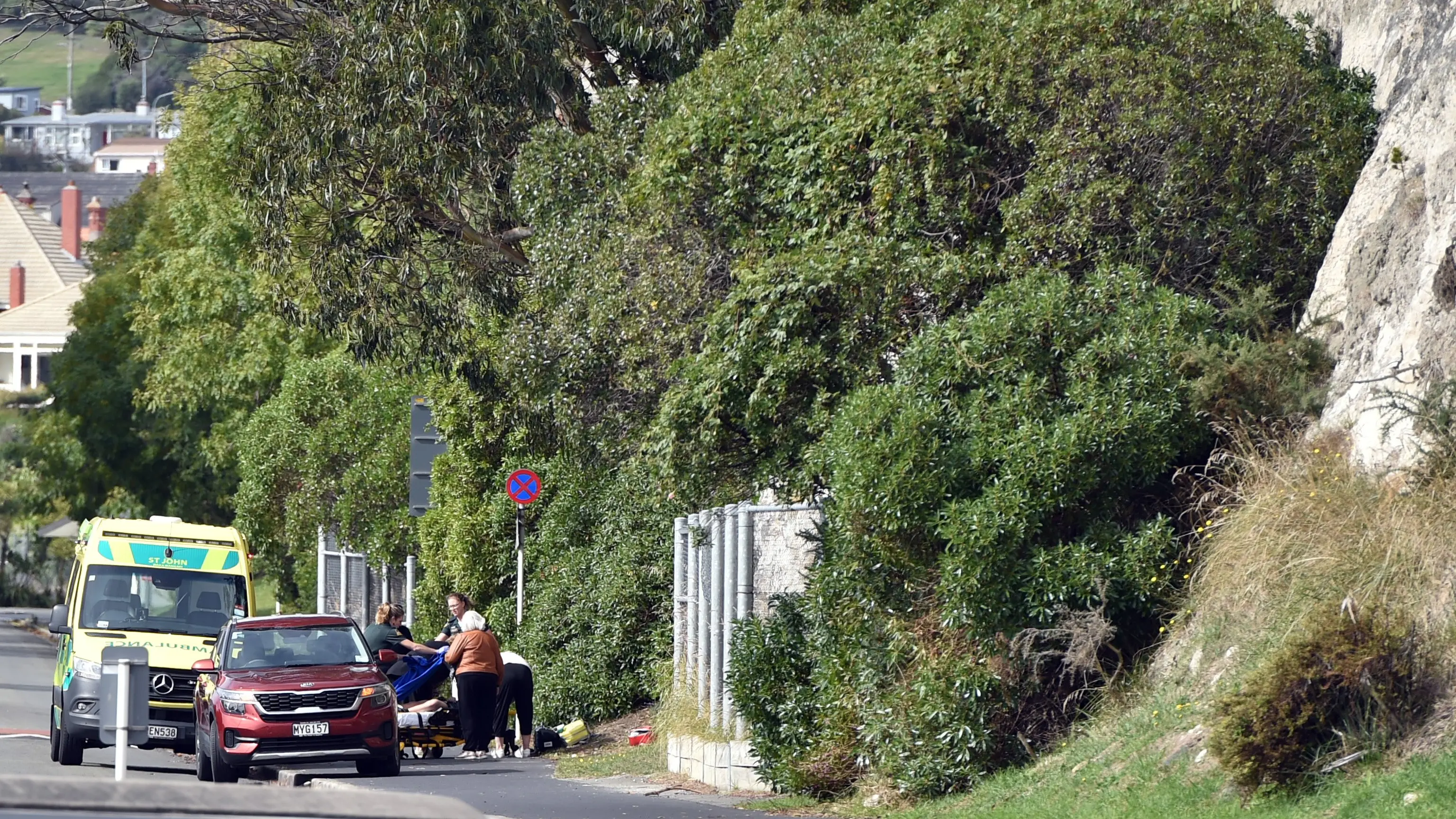 Boy found in serious condition at base of cliff