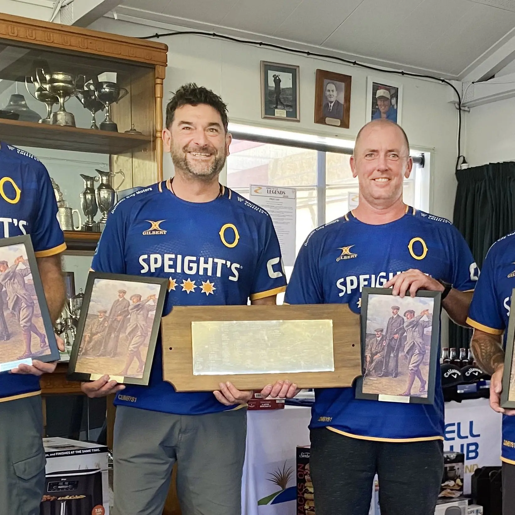 Sports stars on course