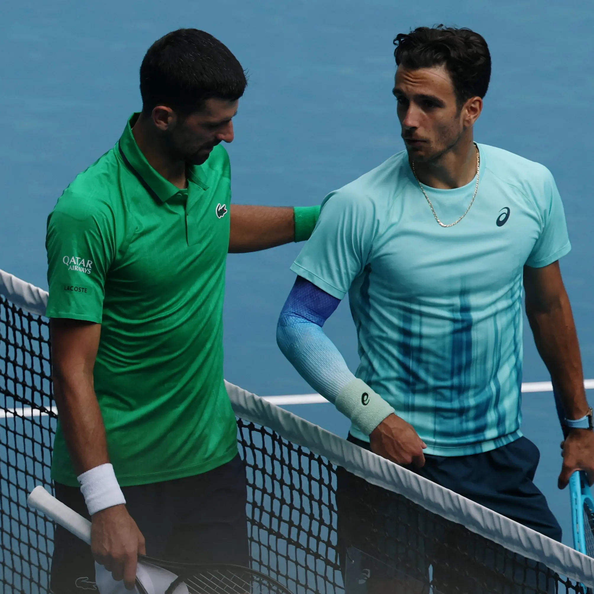 Djokovic lucky to advance