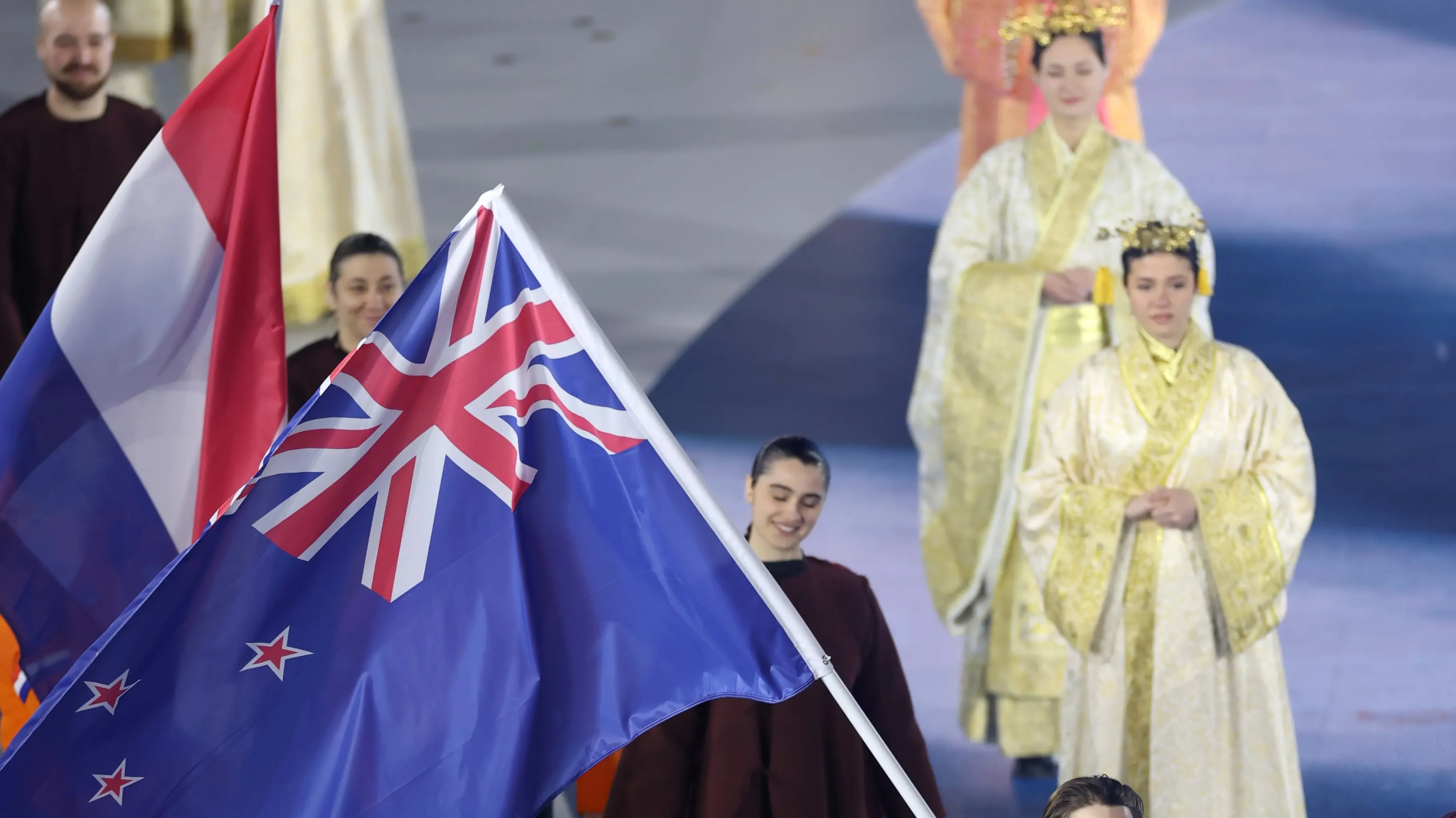 Kiwi flag bearer flying high as Games end