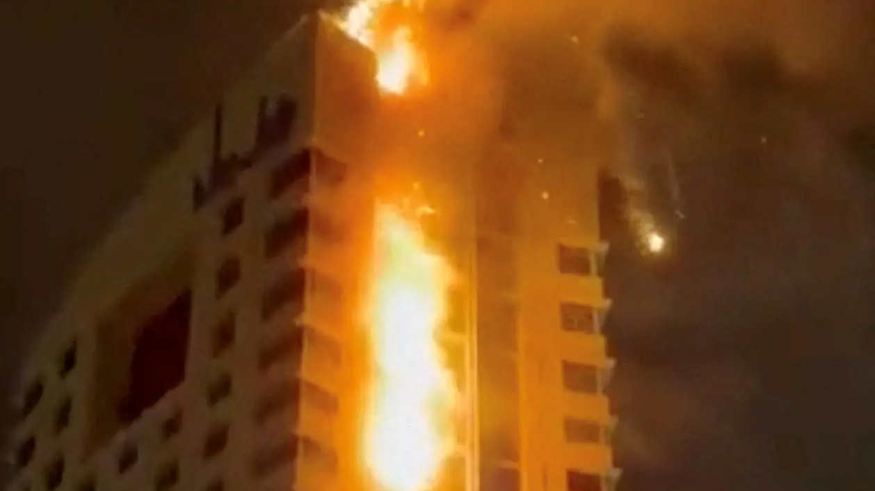 Flames over Kuwait