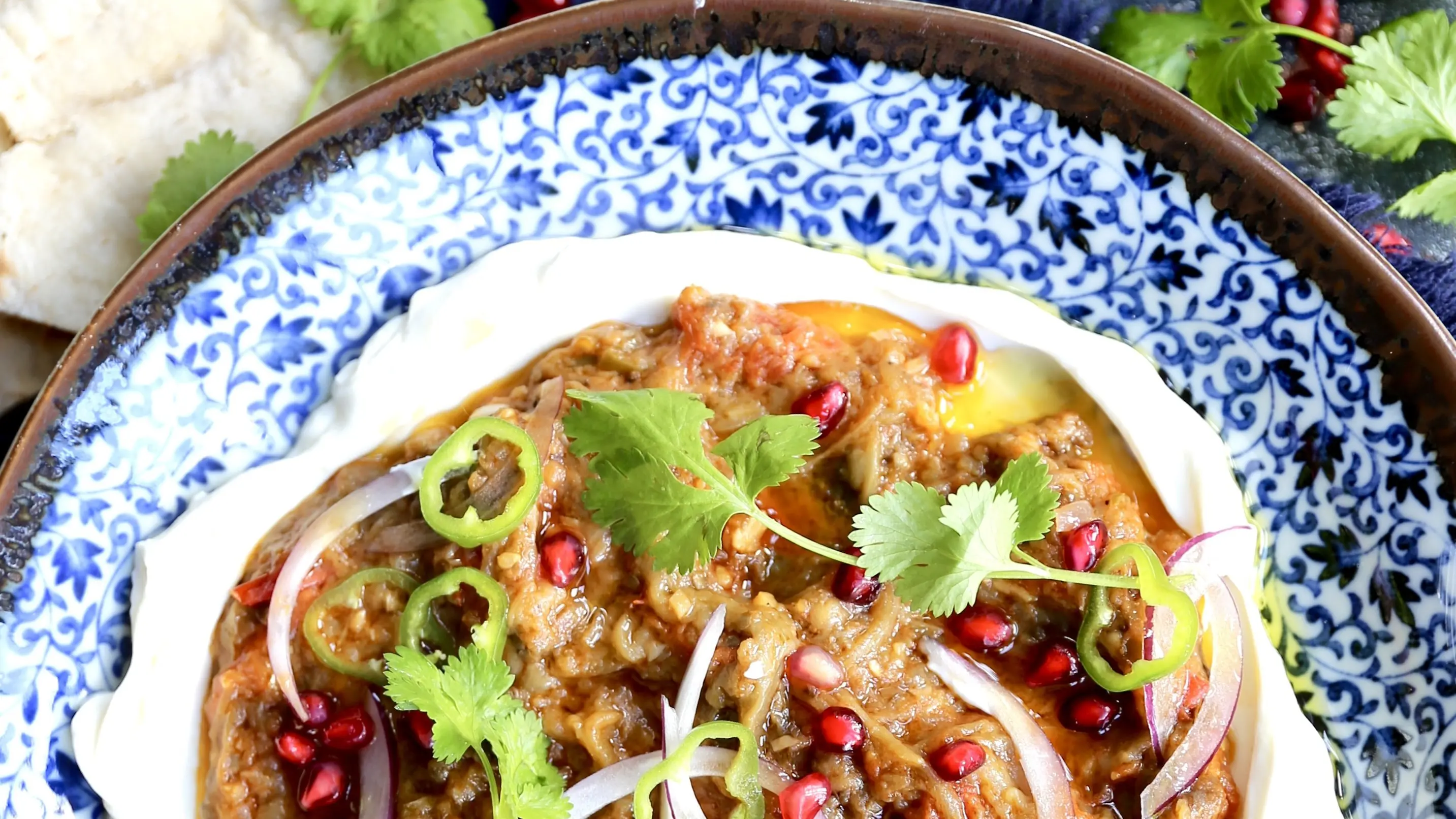 Baingan bharta (smoky spiced aubergine)
