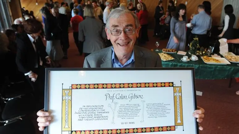 Hymnologist receives citation from library