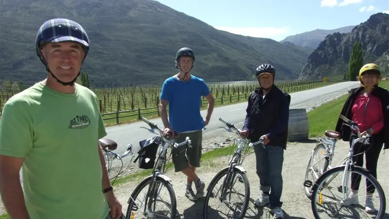 Push-bikes and a drop of pinot