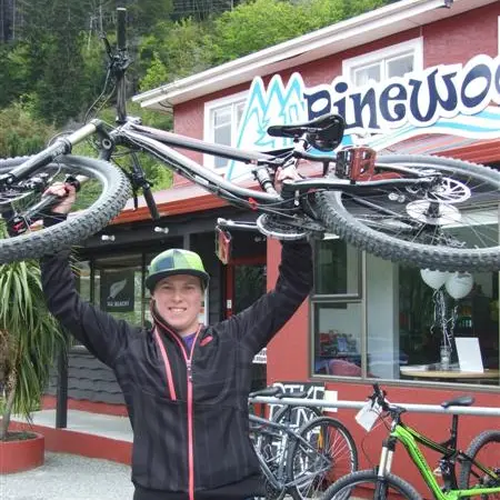 Bike-in, bike-out lodge