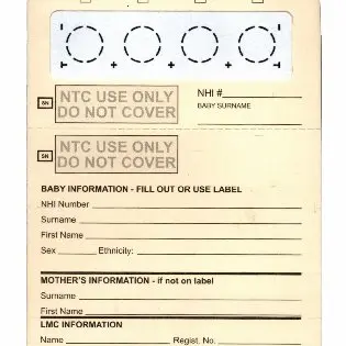 No follow-upon newborn blood spot card consent