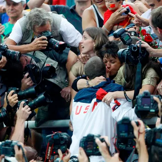 Whirlwind week for Phelps' mother