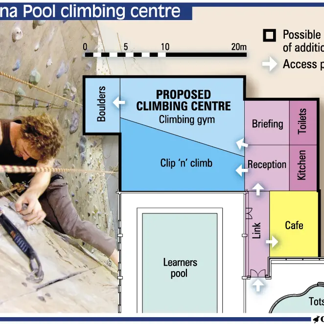 Plan for Moana Pool climbing facilities