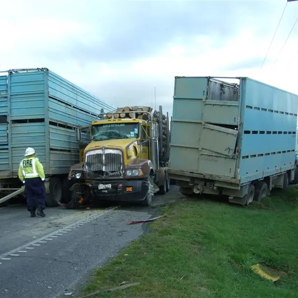Truck drivers escape crash