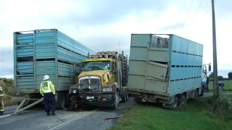 Truck drivers escape crash