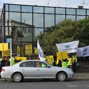 Unions picket over single redundancy