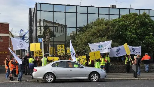 Unions picket over single redundancy