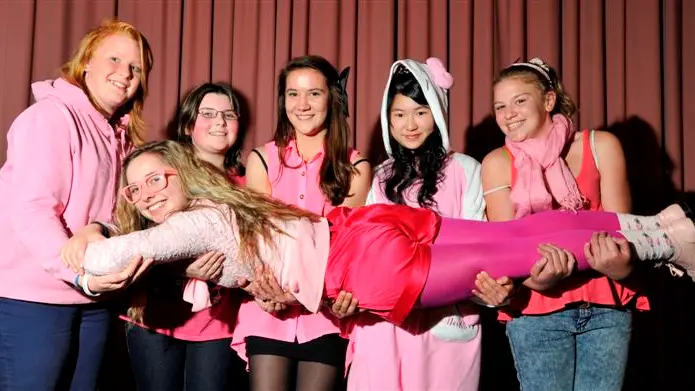 Pupils use power of pink to battle bullying