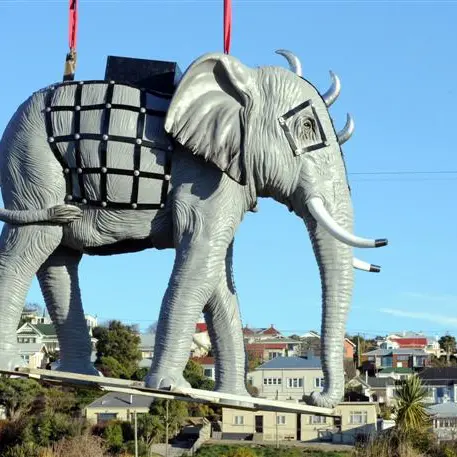 Elephants do fly . . . in Oamaru
