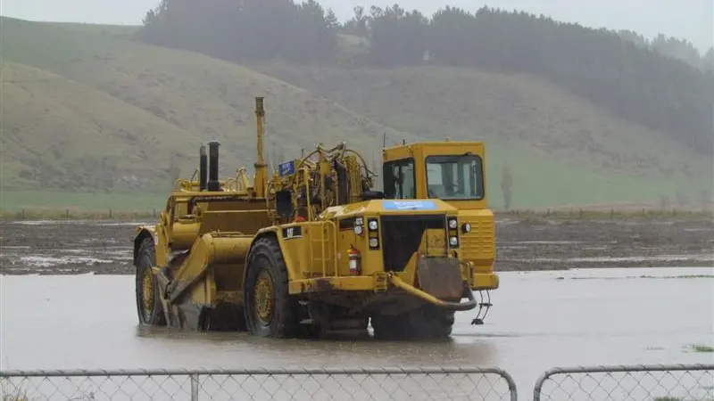 Irrigation pond work ahead of schedule