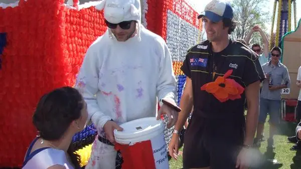 Thumbs up for festival from pair of Aussie jokers