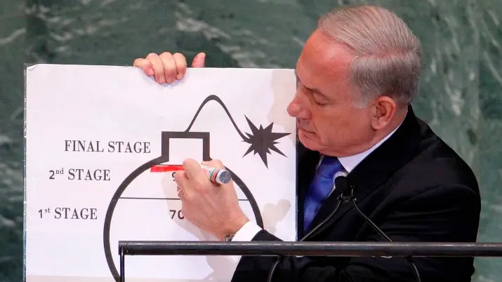 Netanyahu draws 'red line' on Iran