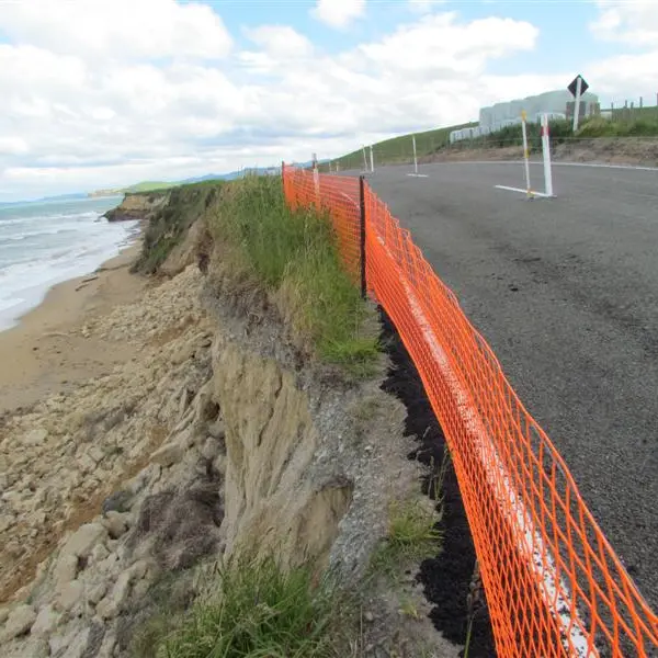 Alarm as road swept away