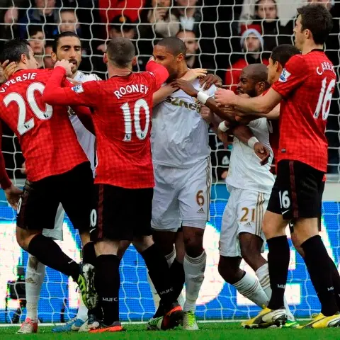 Football: Ferguson slams 'disgraceful act' on Van Persie
