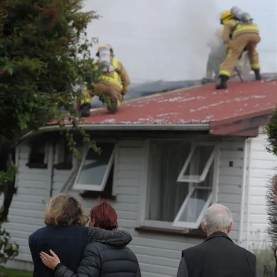 Fire starts on stove top
