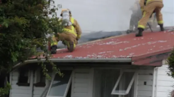 Fire starts on stove top