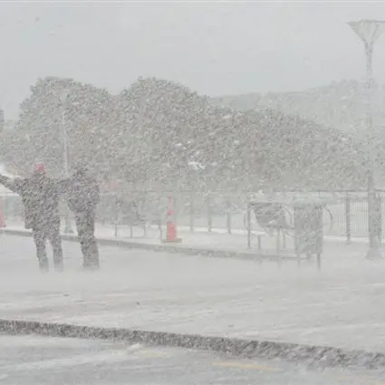Storm showers St Clair with dirty white foam