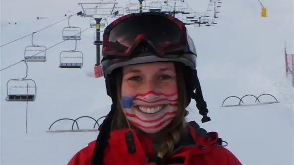 All-day skiing the pull