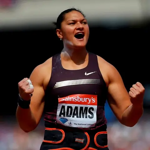 Athletics: Adams throws year's best to win
