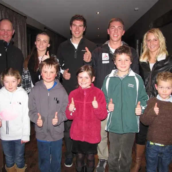 Athlete buddies to encourage young