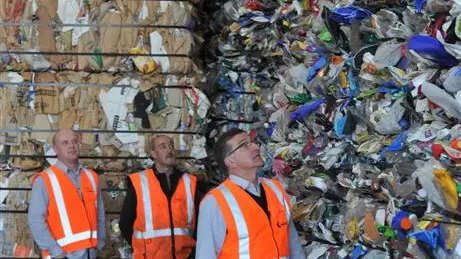 Plastic stockpiled as Chinese stall