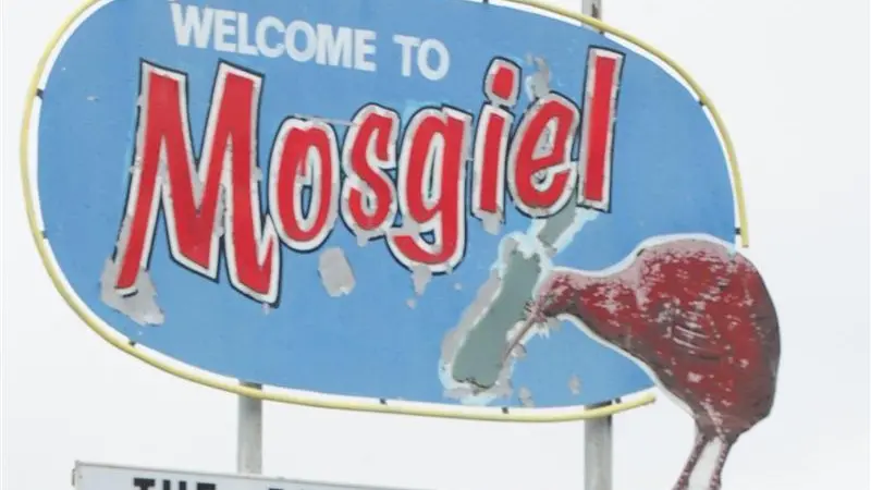 Welcome to Mosgiel sign due for update