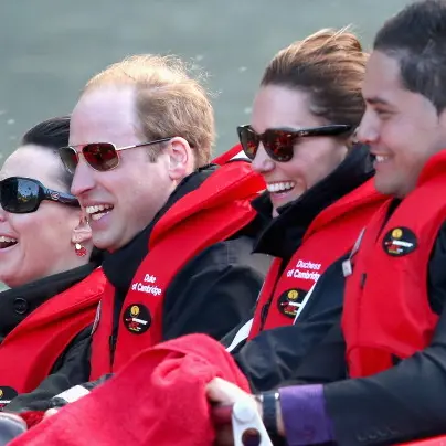 Couple show no fear on world's 'most exciting' jet-boat ride
