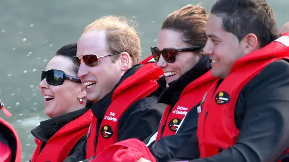 Couple show no fear on world's 'most exciting' jet-boat ride
