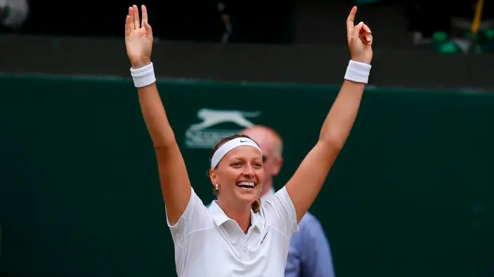 Tennis: Kvitova mauls Bouchard to claim Wimbledon crown