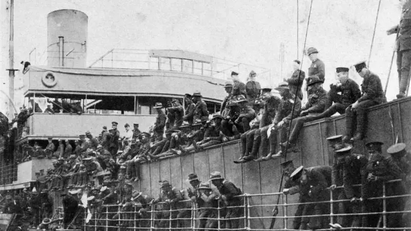 Troops and horses arrive in Dunedin