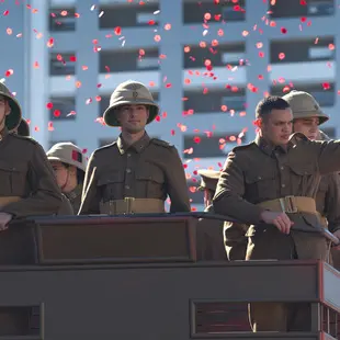 Sun shines for Wellington Anzac parade
