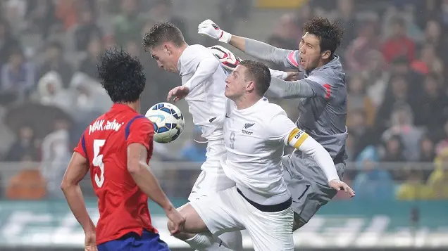 Football: NZ show fight in loss to Korea