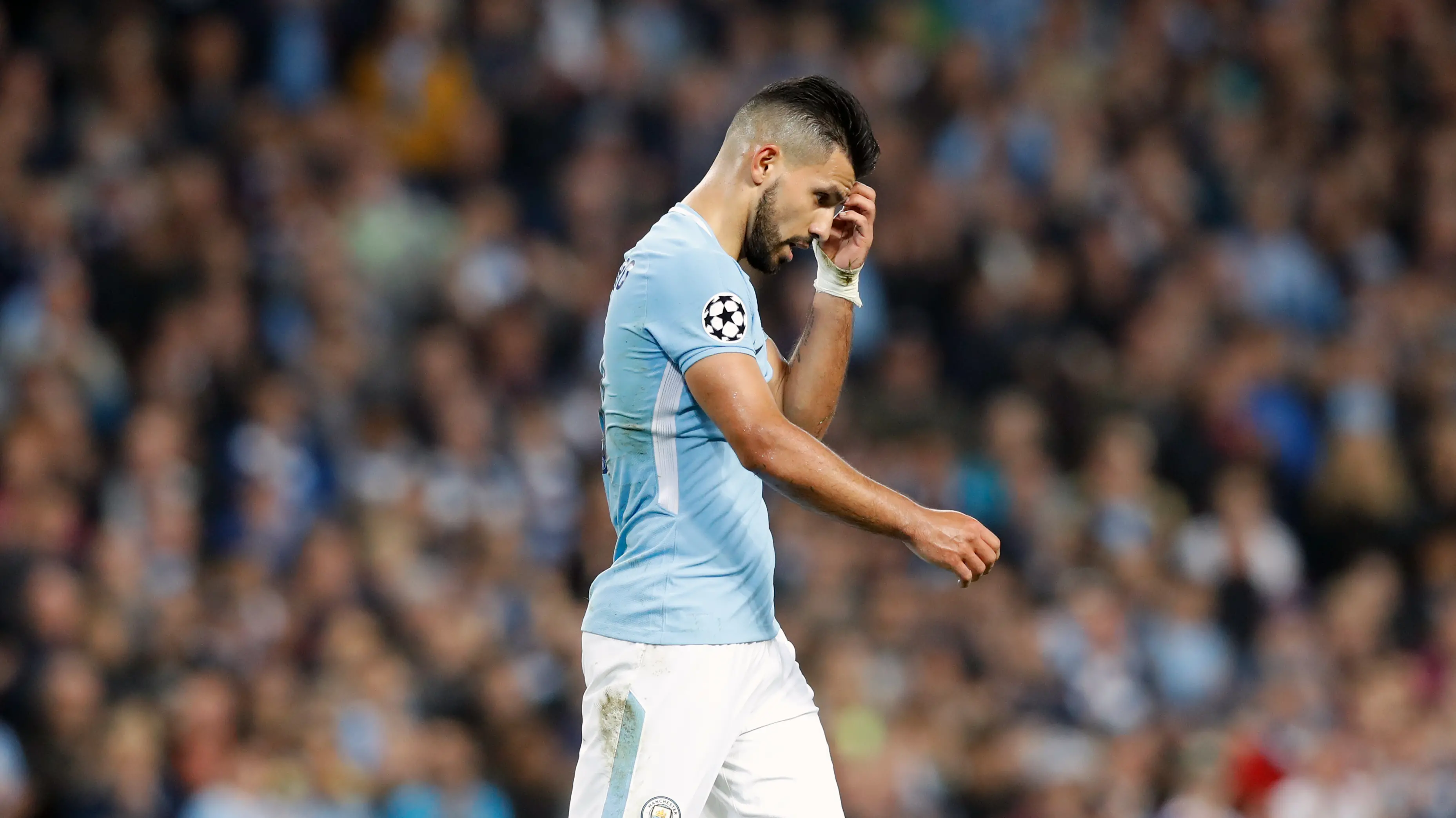 Man City striker breaks rib in car crash