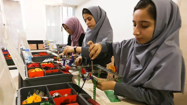 Denied visas, all-girl Afghan robotics team watch on web