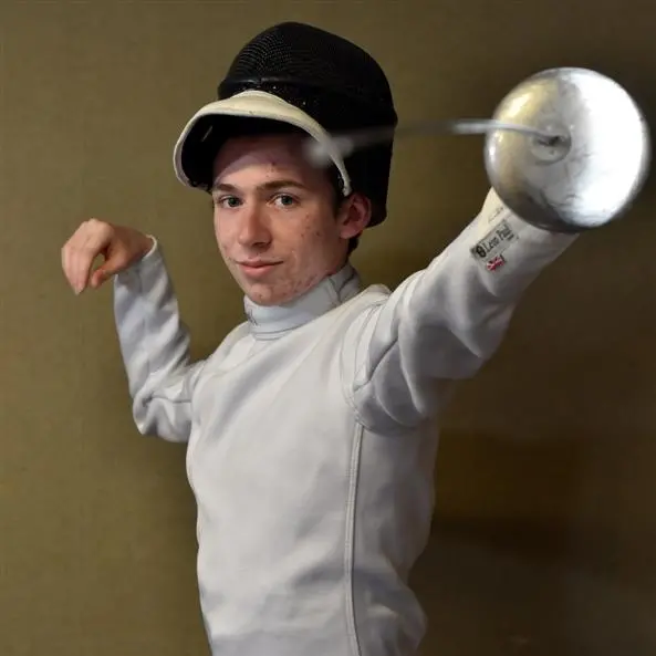 Fencer moving fast through the ranks