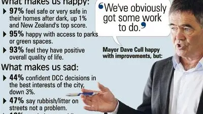 Dunedin tops safe city poll